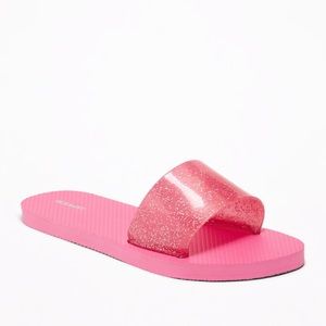OLD NAVY - Pink Slides with Sparkles!